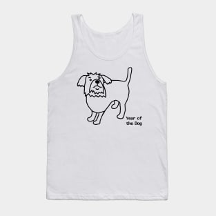 Year of the Dog Outline Tank Top